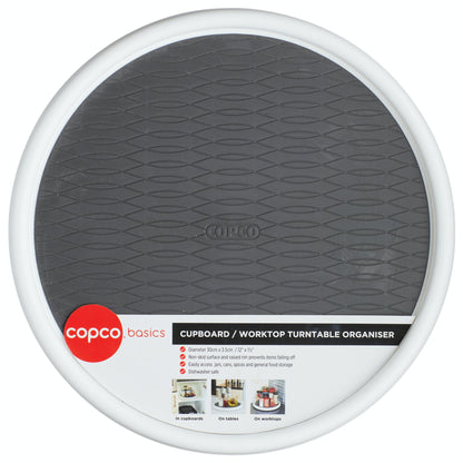 Copco White Lazy Susan Food Storage Solution-Various Sizes