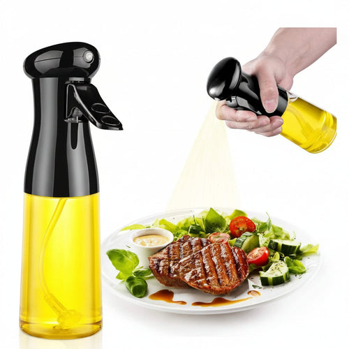 Oil Sprayer for Cooking, 210ml Glass Oil Dispenser Bottle Spray Mister