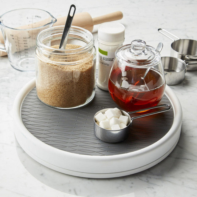 Copco White Lazy Susan Food Storage Solution-Various Sizes